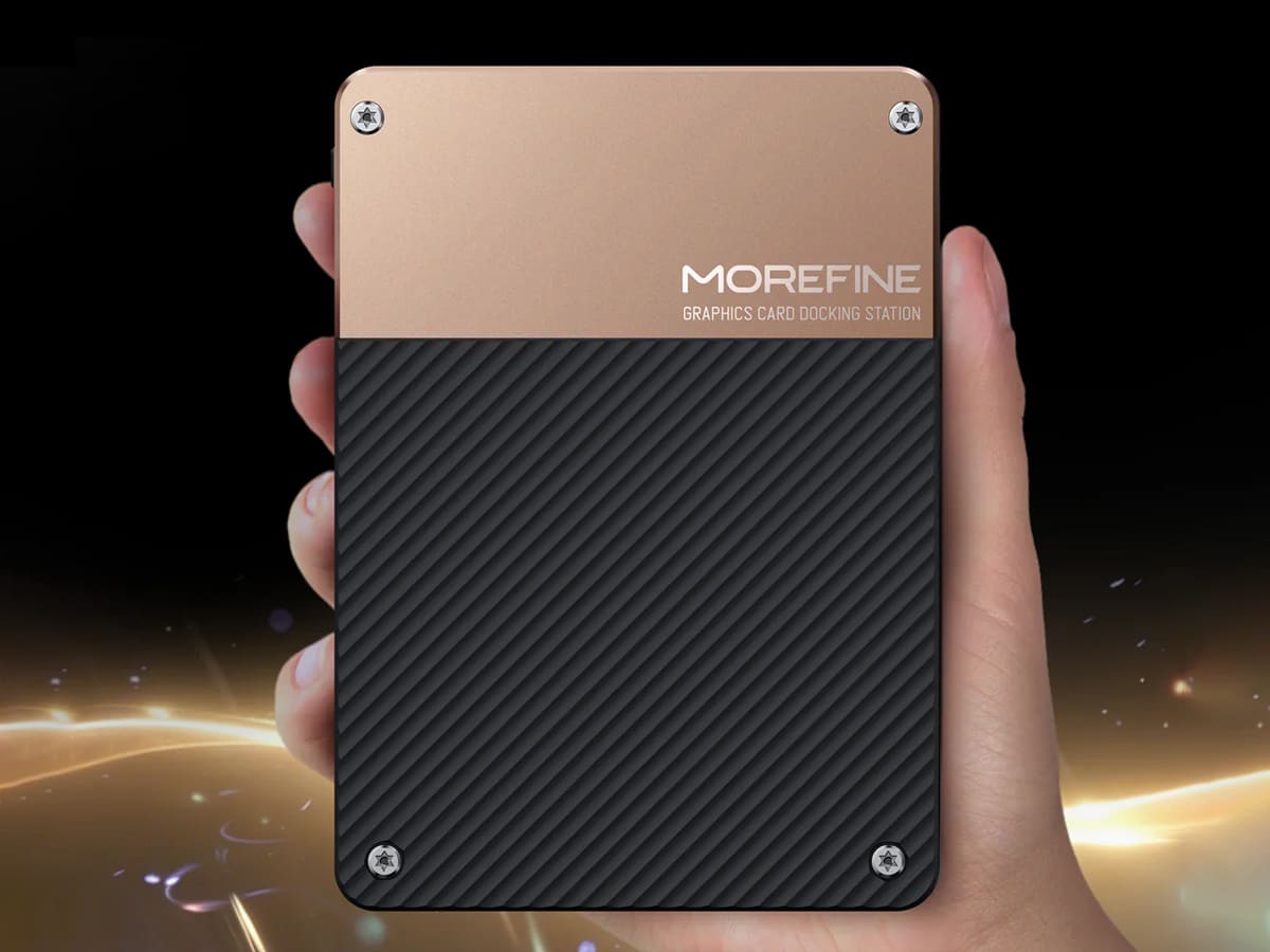 Morefine G2 eGPU pairs RTX 5060 Ti 16GB with Thunderbolt 5 and OCuLink, aiming to narrow the laptop-to-desktop gap