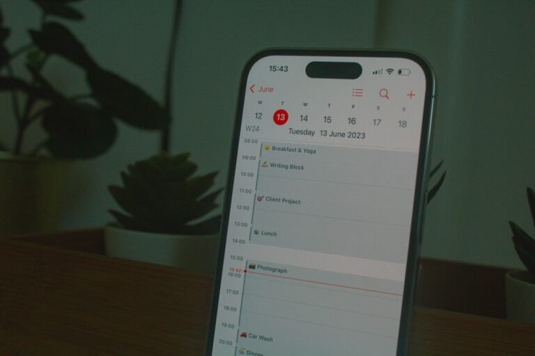 Shared family calendar