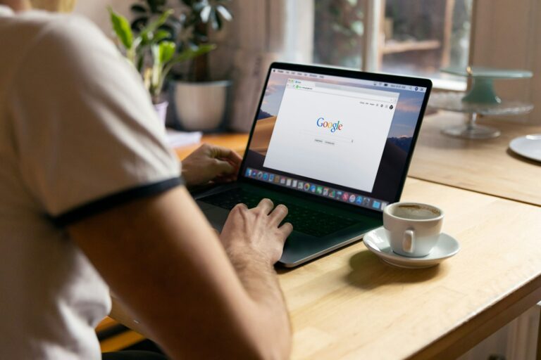 Person using laptop