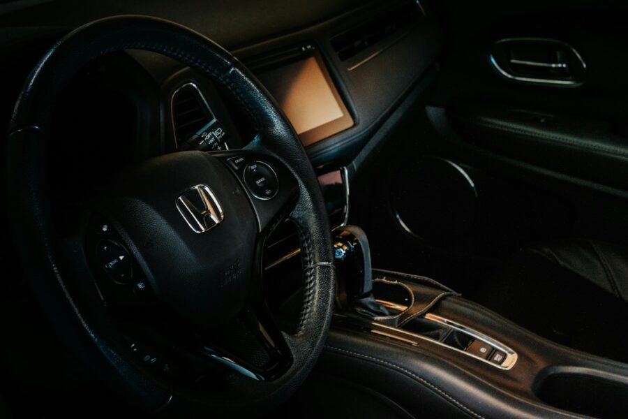 Modern car interior