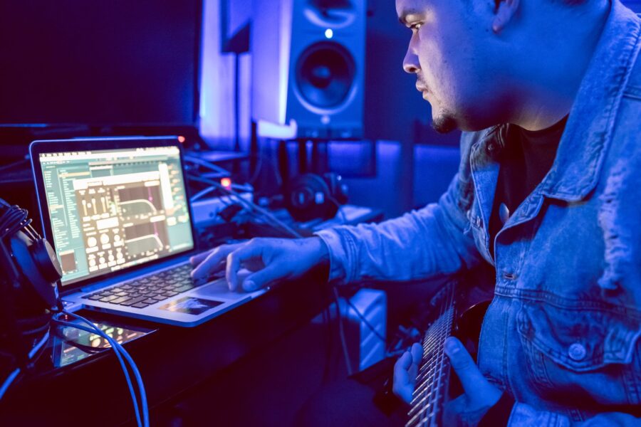 Music producer laptop