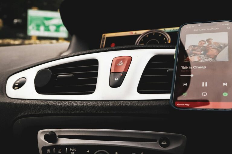 Modern car interior