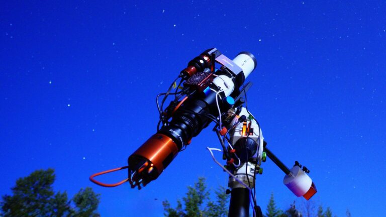 Amateur astronomer telescope