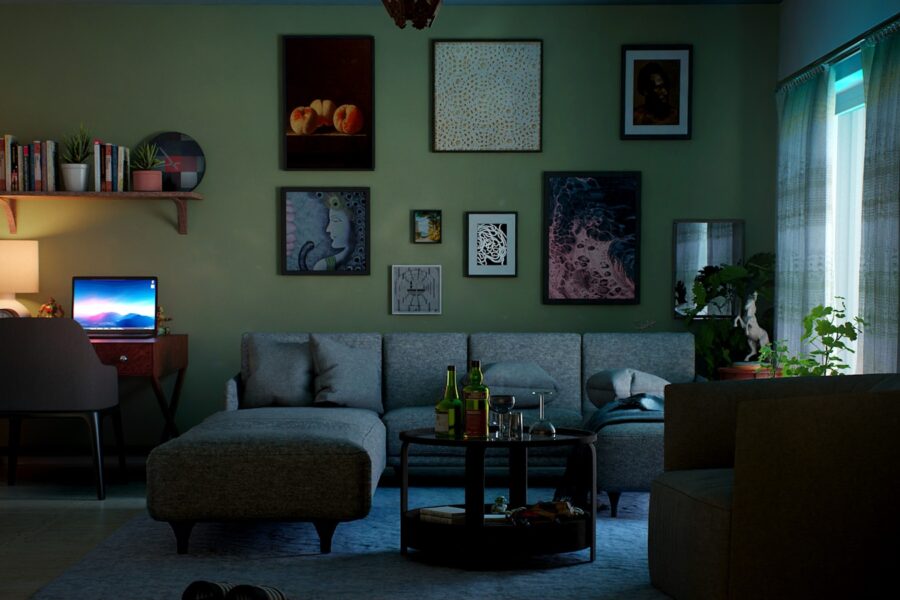 Living room hdr
