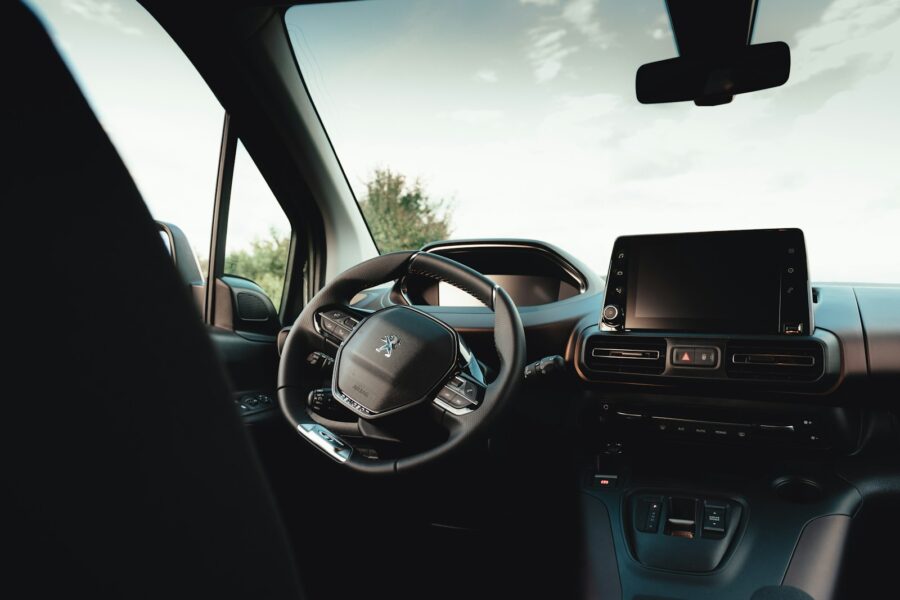 Modern car interior