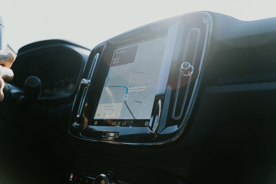 Modern car dashboard
