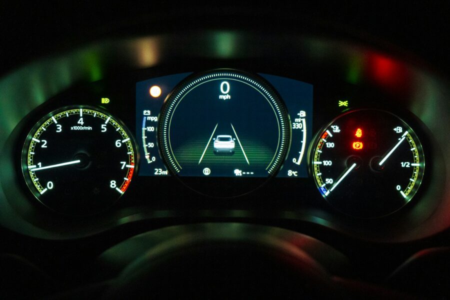 Modern car dashboard
