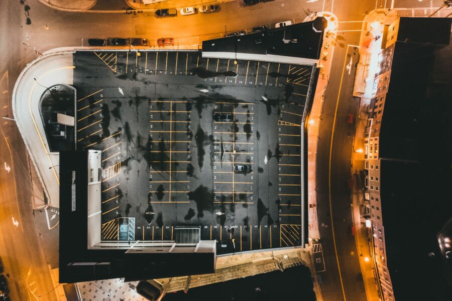 City parking lot
