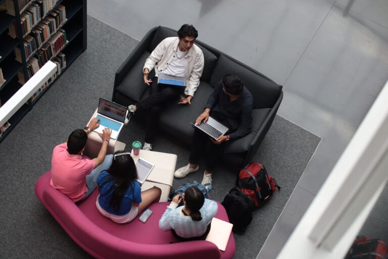 University library students