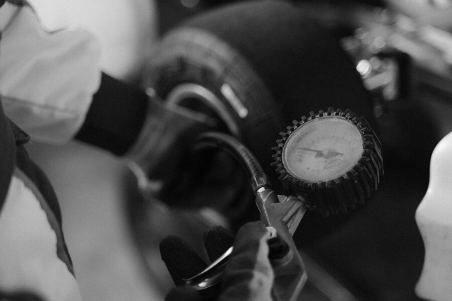 Car wheel closeup