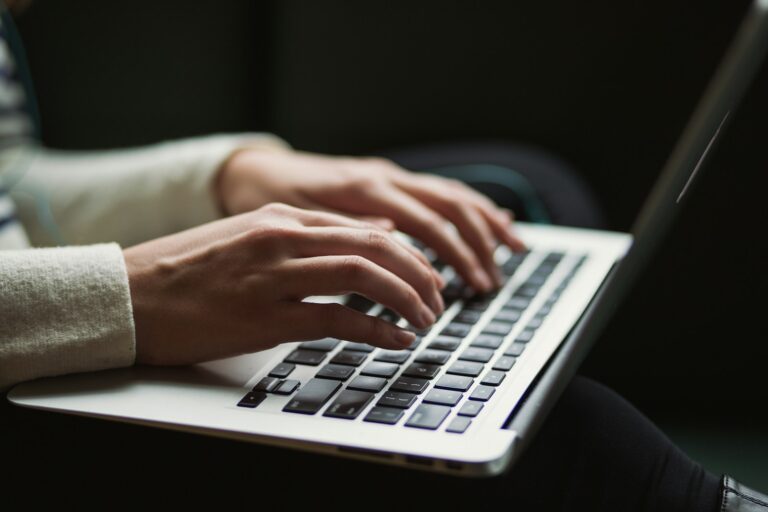 Person using laptop
