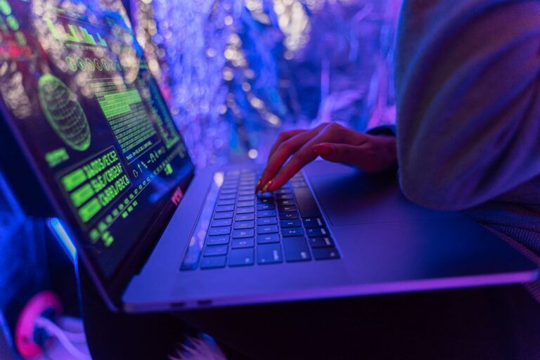 Person adjusting antivirus