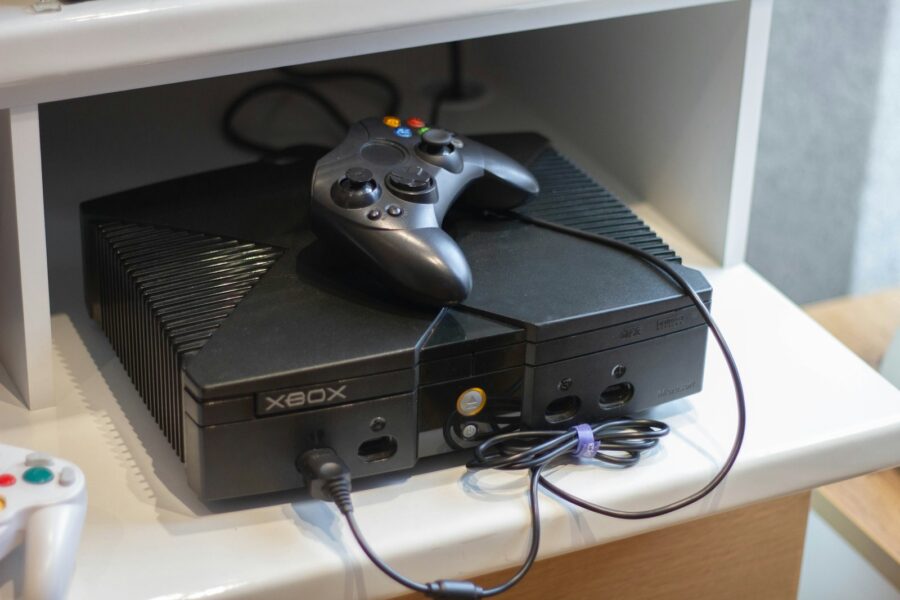 Gaming console desk
