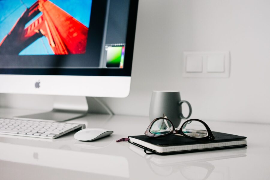 Organized computer desktop