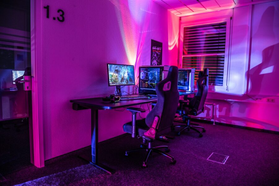 Gaming chair desk