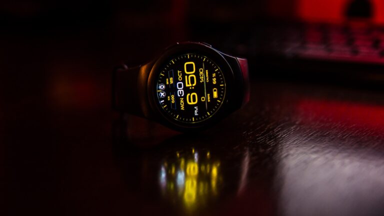 Digital watch face