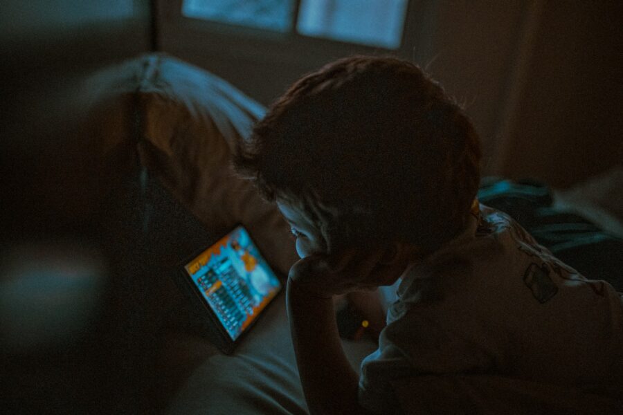 Child watching gaming