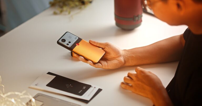 Person using smartphone