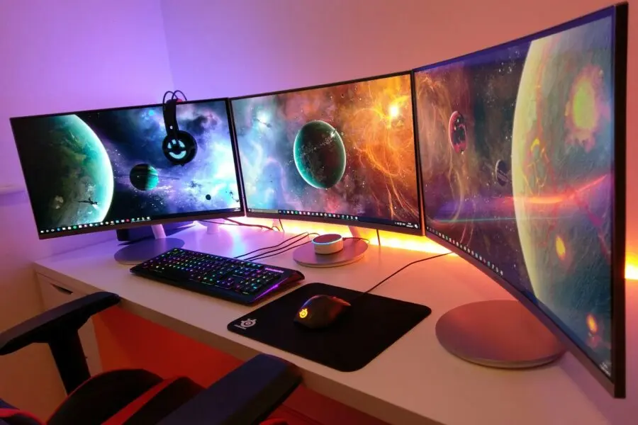 Gaming desk dual