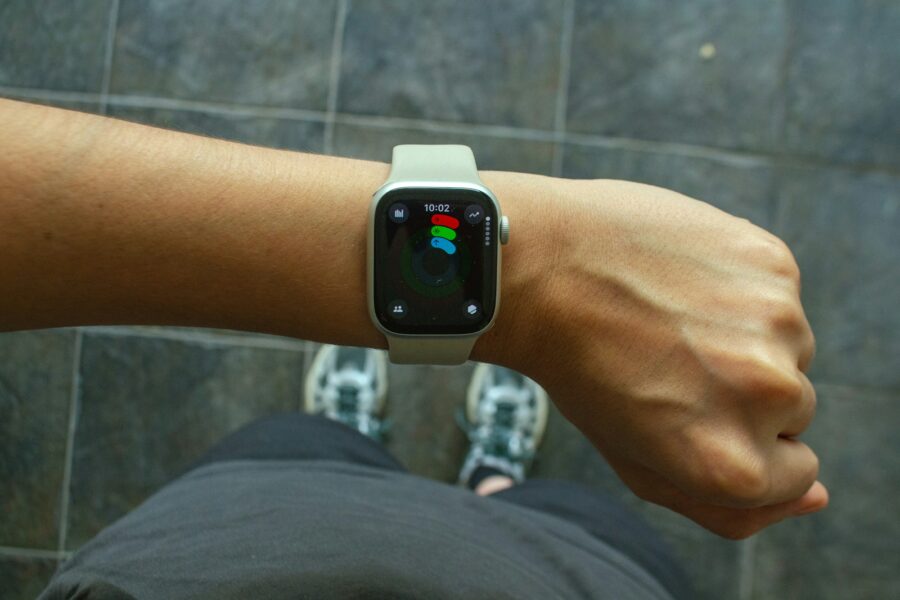 Smartwatch hand close
