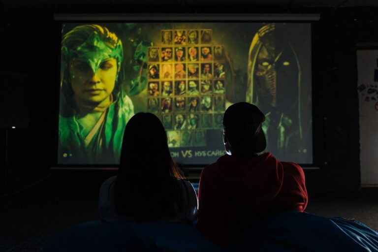 Gaming library screen