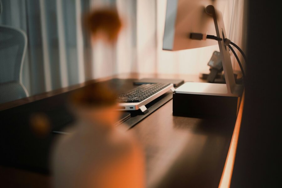 Office desk monitor