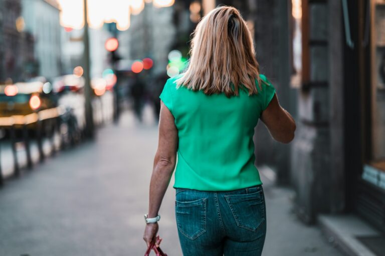 Woman wearing fitness
