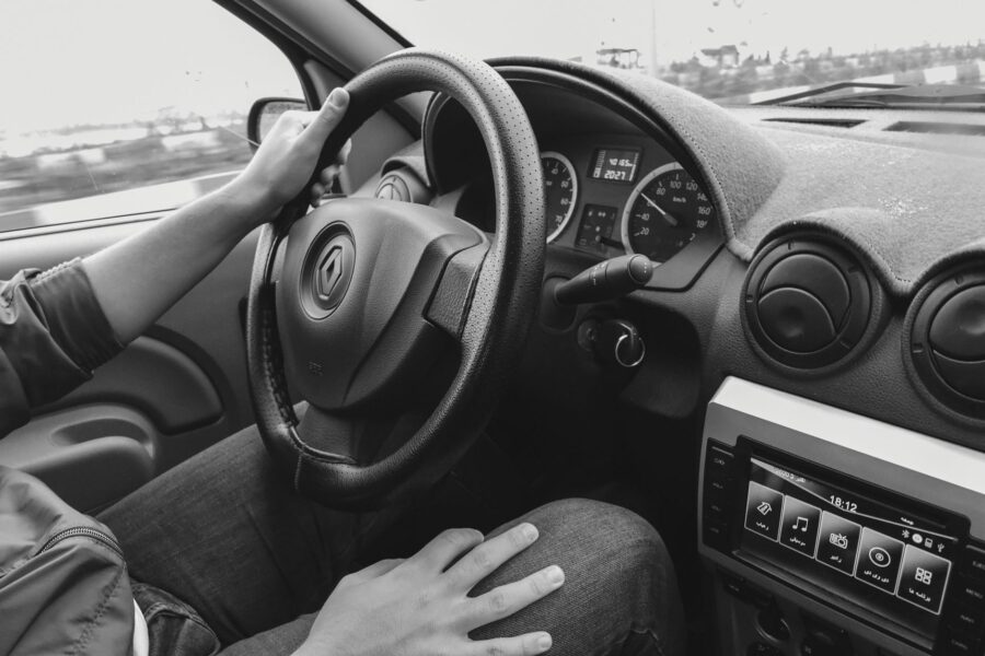 Modern car interior