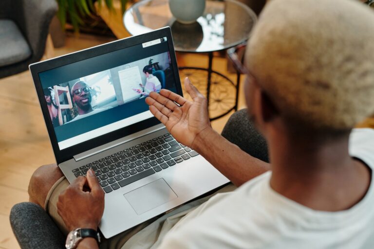 Person using laptop