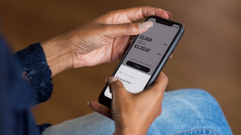 Person using smartphone