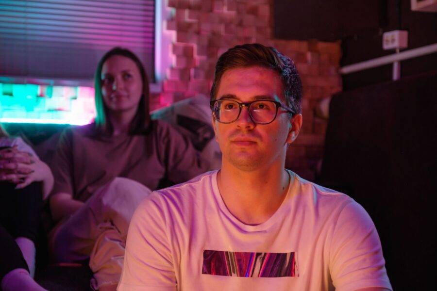 Person wearing glasses