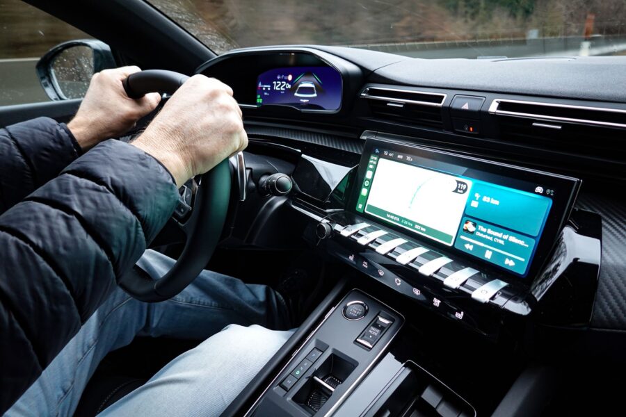 Hybrid car dashboard