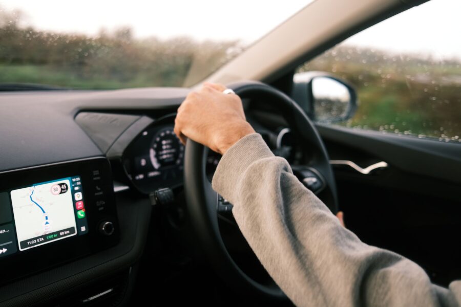 Modern car interior