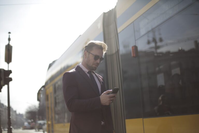 Train station passenger