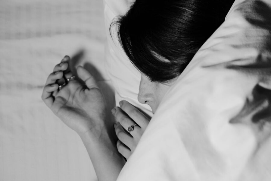 Person wearing sleep