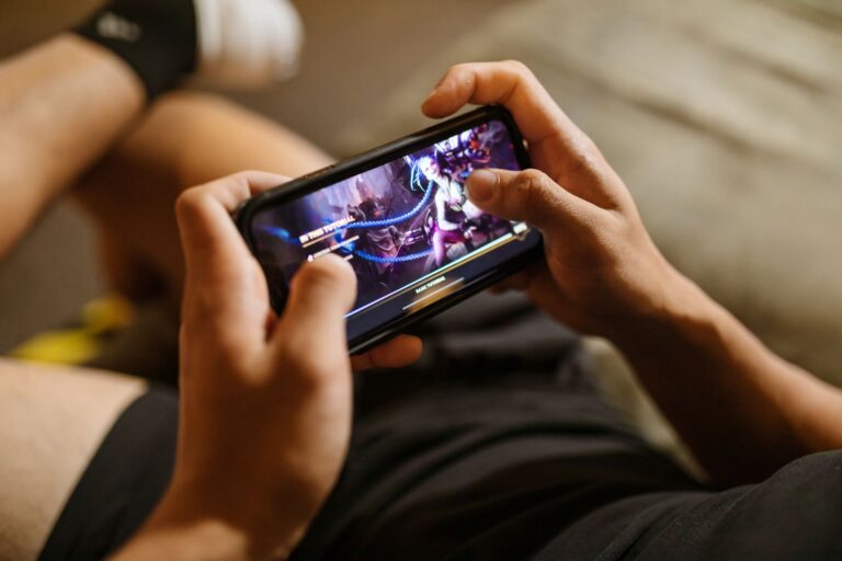 Smartphone gaming screen