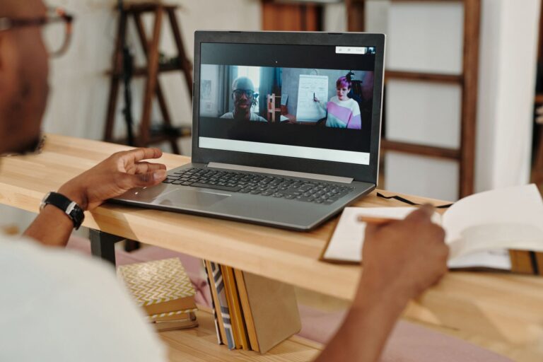 Person using laptop