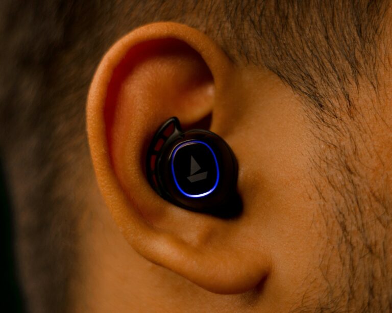 Person wearing wireless
