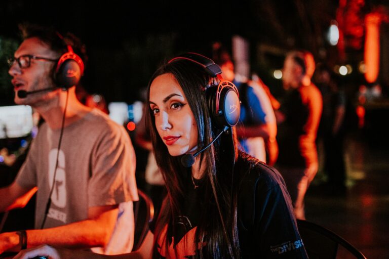 Player wearing gaming