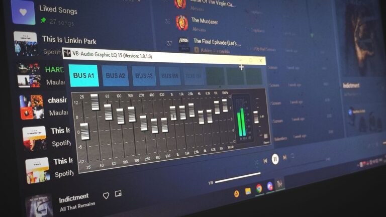 Laptop audio equalizer