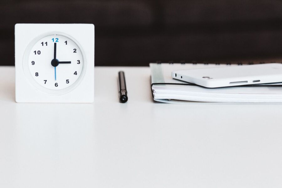 Desk workspace focus
