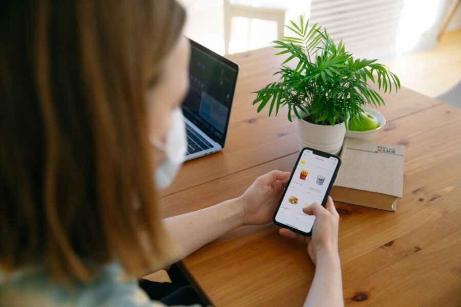 Person using authenticator