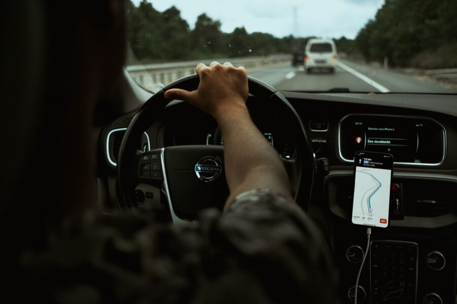 Modern car interior