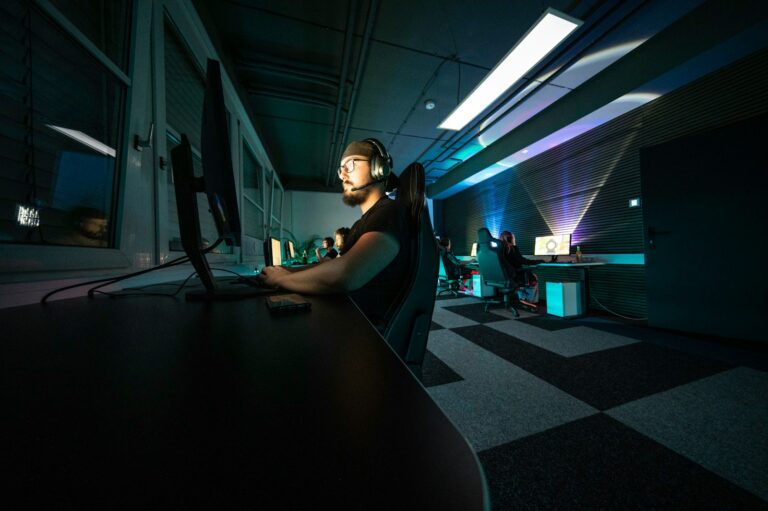 Gamer stretching break