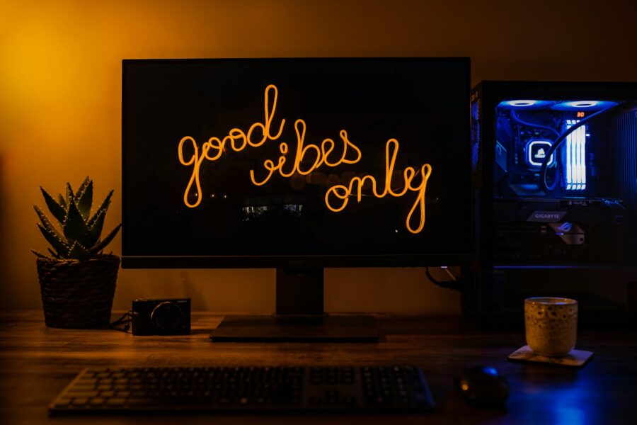 Computer desk monitor