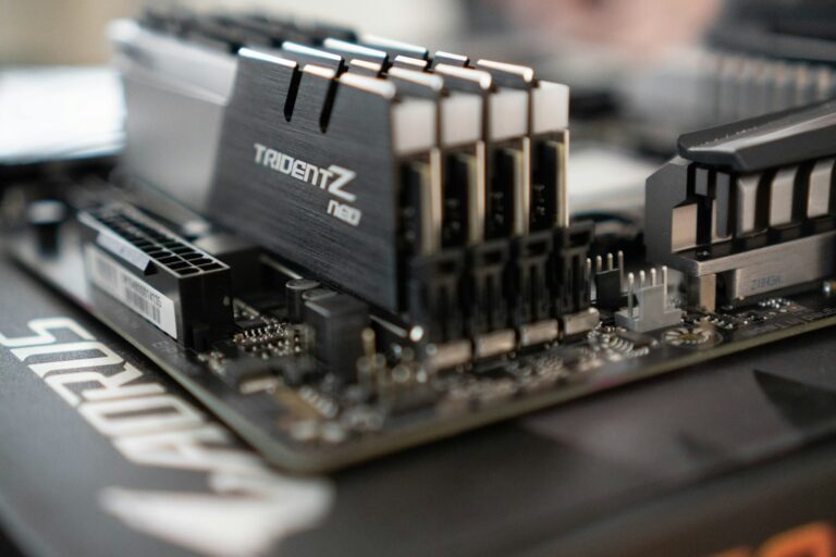 Computer motherboard close